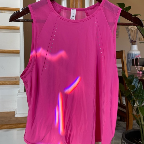 NWT 6  Lululemon Sculpt Cropped Tank Top Sonic Pink - Picture 3 of 8